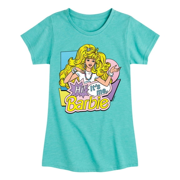 Barbie - Hi Its Me - Toddler And Youth Girls Fitted Short Sleeve Graphic T-Shirt