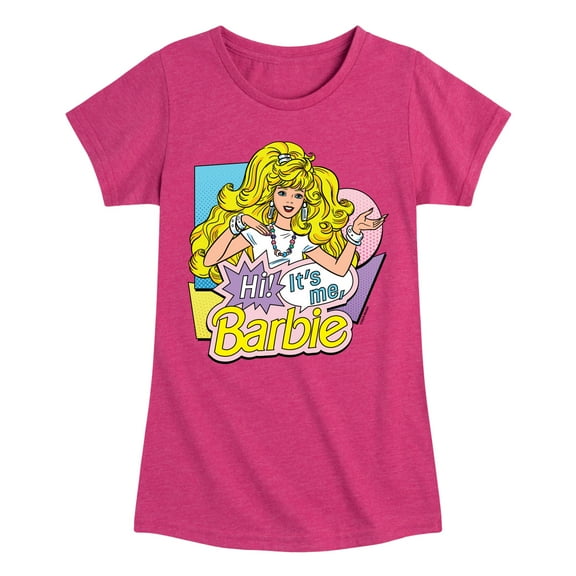 Barbie - Hi Its Me - Toddler And Youth Girls Fitted Short Sleeve Graphic T-Shirt