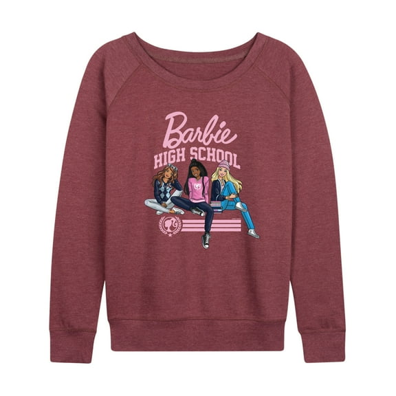 Barbie - High School Dolls - Women's Lightweight French Terry Long Sleeve Shirt