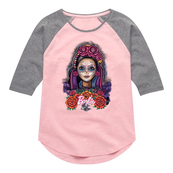 Barbie - Hispanic Heritage Month - Toddler And Youth Girls Raglan Graphic T-Shirt