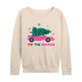 thumbnail image 1 of Barbie - Holiday & Christmas - 'Tis The Season - Women's Lightweight French Terry Long Sleeve Shirt, 1 of 5