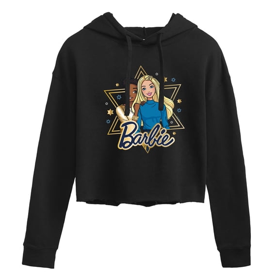 Barbie - Holiday Friends Women's Cropped Graphic Hoodie
