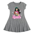 thumbnail image 1 of Barbie - Holidays & Christmas - Friends Celebration - Toddler & Youth Girls Fit & Flare Dress, 1 of 1