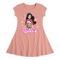 thumbnail image 1 of Barbie - Holidays & Christmas - Friends Celebration - Toddler & Youth Girls Fit & Flare Dress, 1 of 1