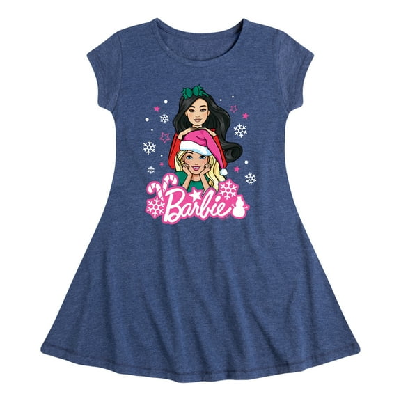 Barbie - Holidays & Christmas - Friends Celebration - Toddler & Youth Girls Fit & Flare Dress