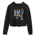 thumbnail image 1 of Barbie - Holidays & Christmas - Hanukkah This Is How I Roll  - Juniors Cropped Pullover Hoodie, 1 of 5