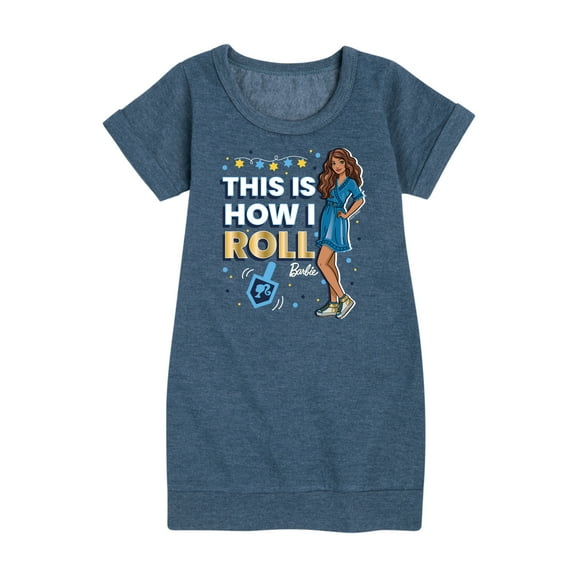 Barbie - Holidays & Christmas - Hanukkah This Is How I Roll  - Toddler & Youth Girls Fleece Dress