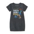 thumbnail image 1 of Barbie - Holidays & Christmas - Hanukkah This Is How I Roll  - Toddler & Youth Girls Fleece Dress, 1 of 1