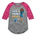 thumbnail image 1 of Barbie - Holidays & Christmas - Hanukkah This Is How I Roll  - Toddler & Youth Girls Raglan Graphic T-Shirt, 1 of 5
