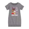 thumbnail image 1 of Barbie - Holidays & Christmas - Just A Girl Who Loves Christmas - Toddler & Youth Girls Fleece Dress, 1 of 5