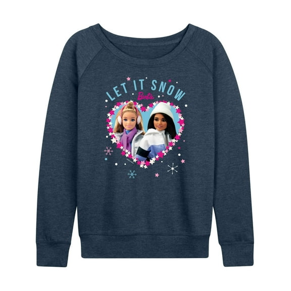 Barbie - Holidays & Christmas - Let It Snow - Women's Lightweight French Terry Long Sleeve Shirt