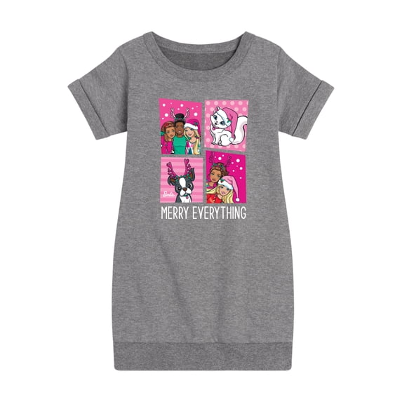 Barbie - Holidays & Christmas - Merry Everything - Toddler & Youth Girls Fleece Dress
