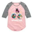 thumbnail image 1 of Barbie - Holidays & Christmas - Oh What Fun Ornaments - Toddler & Youth Girls Raglan Graphic T-Shirt, 1 of 4
