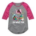 thumbnail image 1 of Barbie - Holidays & Christmas - Oh What Fun Ornaments - Toddler & Youth Girls Raglan Graphic T-Shirt, 1 of 5