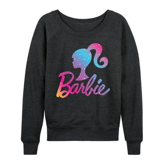 Barbie - Holidays & Christmas - Ombre Iconic Logo - Women's Lightweight French Terry Long Sleeve Shirt