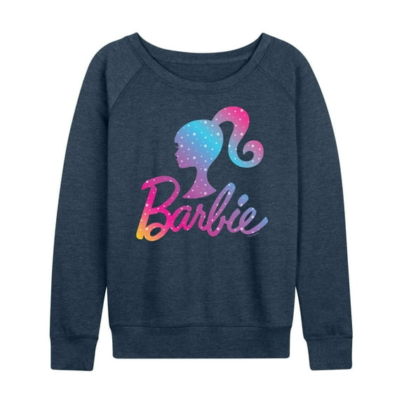 Barbie - Holidays & Christmas - Ombre Iconic Logo - Women's Lightweight French Terry Long Sleeve Shirt