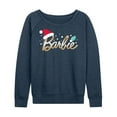 thumbnail image 1 of Barbie - Holidays & Christmas - Santa Hat Logo - Women's Lightweight French Terry Long Sleeve Shirt, 1 of 5