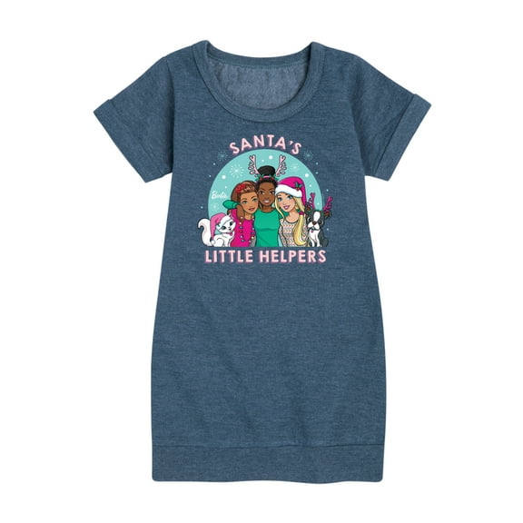 Barbie - Holidays & Christmas - Santa's Little Helpers - Toddler & Youth Girls Fleece Dress