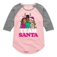 thumbnail image 1 of Barbie - Holidays & Christmas - Team Santa - Toddler & Youth Girls Raglan Graphic T-Shirt, 1 of 5