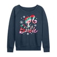 thumbnail image 1 of Barbie - Holidays & Christmas - Tie Dye Logo - Women's Lightweight French Terry Long Sleeve Shirt, 1 of 5