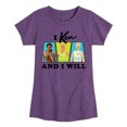 thumbnail image 1 of Barbie - I Ken And I Will - Girls Fitted Short Sleeve Graphic T-Shirt, 1 of 5