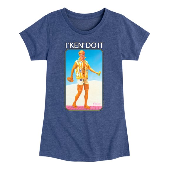Barbie - I Ken Do It - Girls Fitted Short Sleeve Graphic T-Shirt