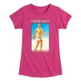 thumbnail image 1 of Barbie - I Ken Do It - Girls Fitted Short Sleeve Graphic T-Shirt, 1 of 5