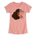 thumbnail image 1 of Barbie - I am Powerful Girls' Fitted Short Sleeve Graphic T-Shirt, 1 of 4