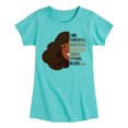 thumbnail image 1 of Barbie - I am Powerful Girls' Fitted Short Sleeve Graphic T-Shirt, 1 of 4