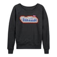 thumbnail image 1 of Barbie - I'm Allen Women's Lightweight French Terry Wide Neck Long Sleeve Graphic Shirt, 1 of 5