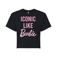 thumbnail image 1 of Barbie - Iconic Like Barbie - Juniors Cropped Graphic T-Shirt, 1 of 4