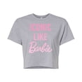 thumbnail image 1 of Barbie - Iconic Like Barbie - Juniors Cropped Graphic T-Shirt, 1 of 4