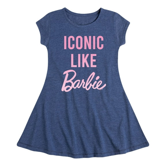Barbie - Iconic Like Barbie - Toddler And Youth Girls Fit And Flare Dress