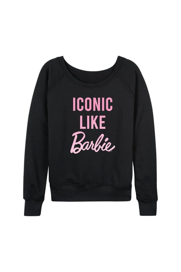 - Iconic Like Barbie - Women's Lightweight French Terry Long Sleeve Shirt