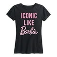 thumbnail image 1 of Barbie - Iconic Like Barbie - Women's Short Sleeve Graphic T-Shirt, 1 of 4