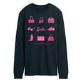 thumbnail image 1 of Barbie - Iconic Purse, Shoes, Sunglasses, & Boombox - Doll Sold Separately - Men's Long Sleeve T-Shirt, 1 of 4
