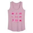 thumbnail image 1 of Barbie - Iconic Purse, Shoes, Sunglasses, & Boombox - Doll Sold Separately - Women's Racerback Tank Top, 1 of 4