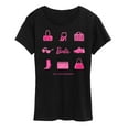thumbnail image 1 of Barbie - Iconic Purse, Shoes, Sunglasses, & Boombox - Doll Sold Separately - Women's Short Sleeve Graphic T-Shirt, 1 of 4