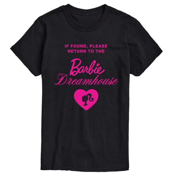 Barbie - If Found, Return to Barbie Dreamhouse Short Sleeve Graphic T-Shirt