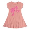 thumbnail image 1 of Barbie - Individual Classic Icons Create Silhouette - Toddler And Youth Girls Fit And Flare Dress, 1 of 1