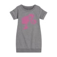 thumbnail image 1 of Barbie - Individual Classic Icons Create Silhouette - Toddler And Youth Girls Fleece Dress, 1 of 1