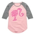 thumbnail image 1 of Barbie - Individual Classic Icons Create Silhouette - Toddler And Youth Girls Raglan Graphic T-Shirt, 1 of 4