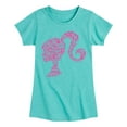 thumbnail image 1 of Barbie - Individual Classic Icons Create Silhouette - Toddler And Youth Girls Raglan Graphic T-Shirt, 1 of 4