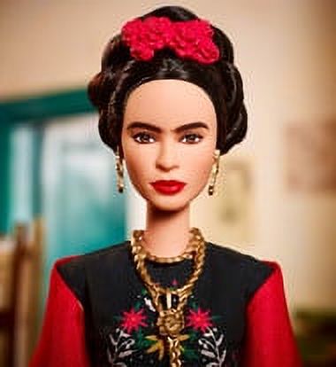 Barbie Inspiring Women Series Frida Kahlo Doll, Iconic Fringe Shawl - image 1 of 5