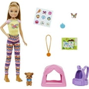 Barbie It Takes Two Stacie Camping Doll with Pet Puppy & Accessories, 3 to 7 Year Olds