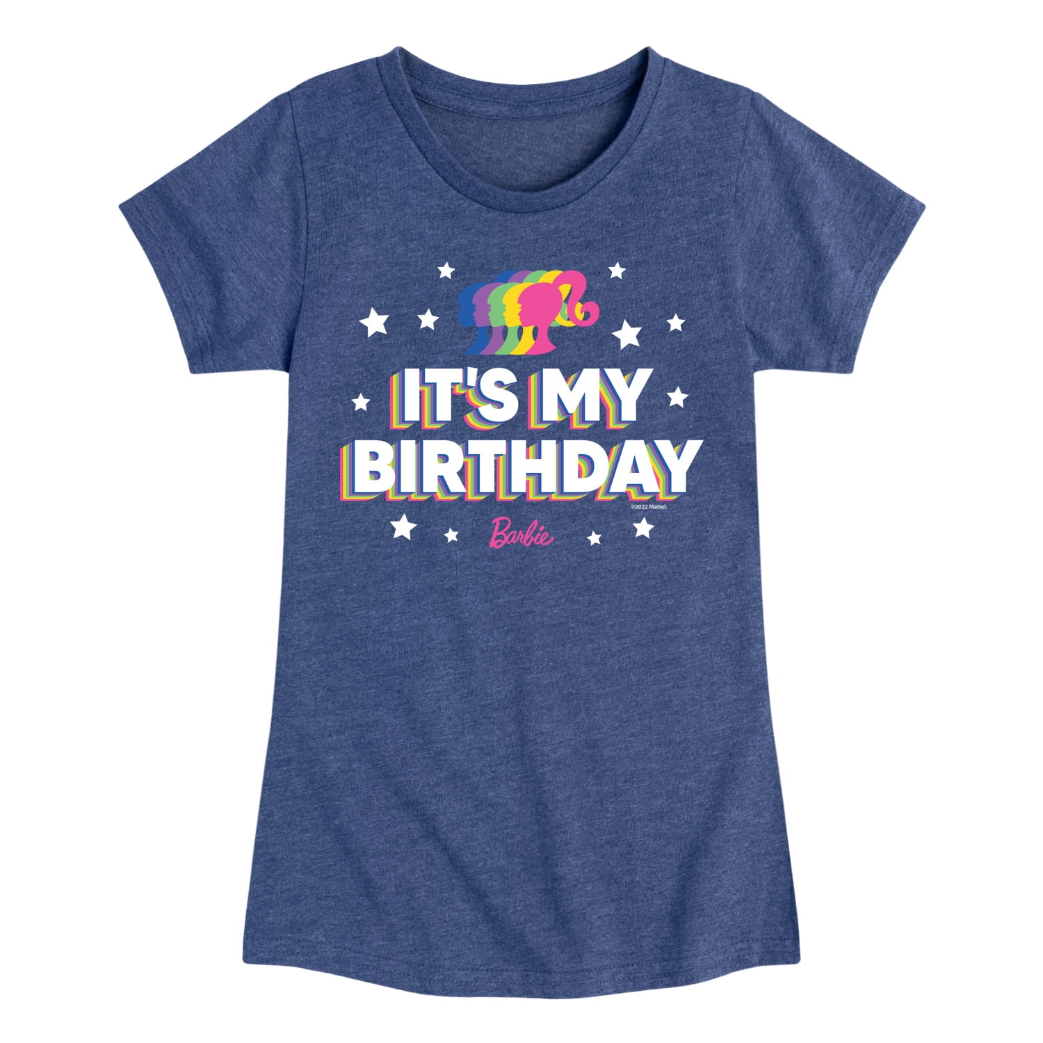 Barbie It s My Birthday Toddler And Youth Girls Short Sleeve Graphic T Shirt