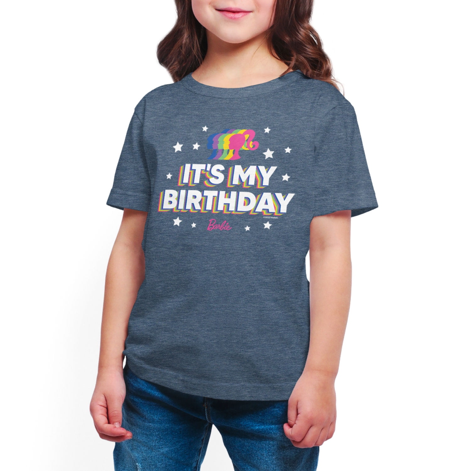 Barbie - It's My Birthday - Toddler And Youth Girls Short Sleeve ...