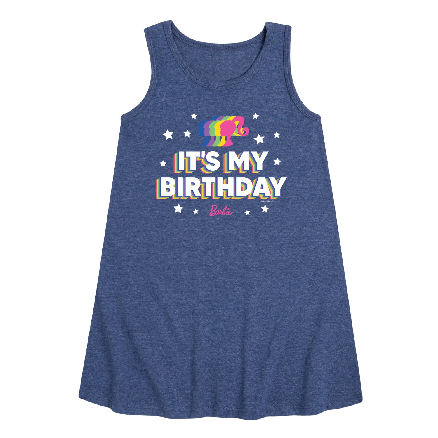 Barbie It's My Birthday Toddler and Youth Girls Aline Dress