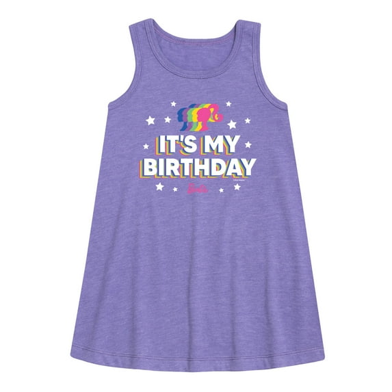 Barbie - It's My Birthday - Toddler and Youth Girls A-line Dress
