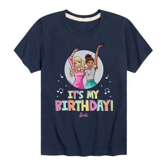Barbie - Its My Birthday - Toddler And Youth Short Sleeve Tee